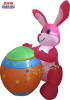 4 Foot Easter Bunny with Egg Easter Inflatable